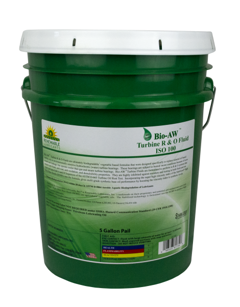 81734 Bio AW Turbine R O Fluid ISO 100 5 Gal Pail